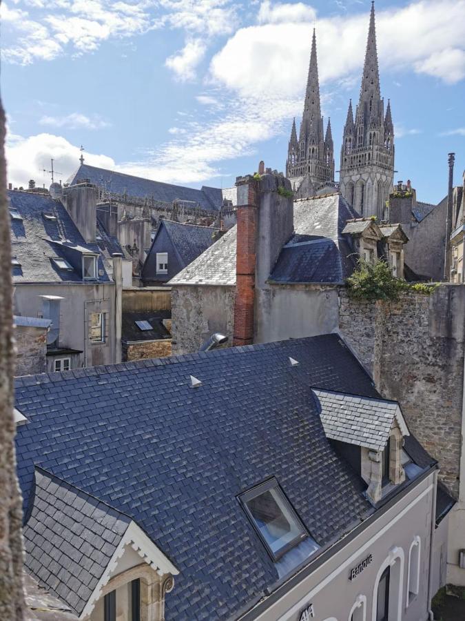 La Palmeraie - Appartement Classe 4 Etoiles - Hyper Centre Ville Quimper Dış mekan fotoğraf